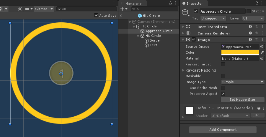 HitCircle Approach Circle