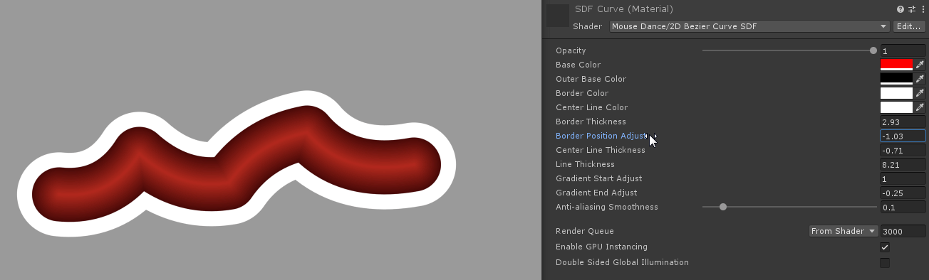 SDF Curve Border Start